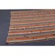 Vintage Turkish Hand-Knotted Wool Cotton Orange Kilim Rug 252x280