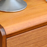 Sideboard  curved White & Newton clear teak