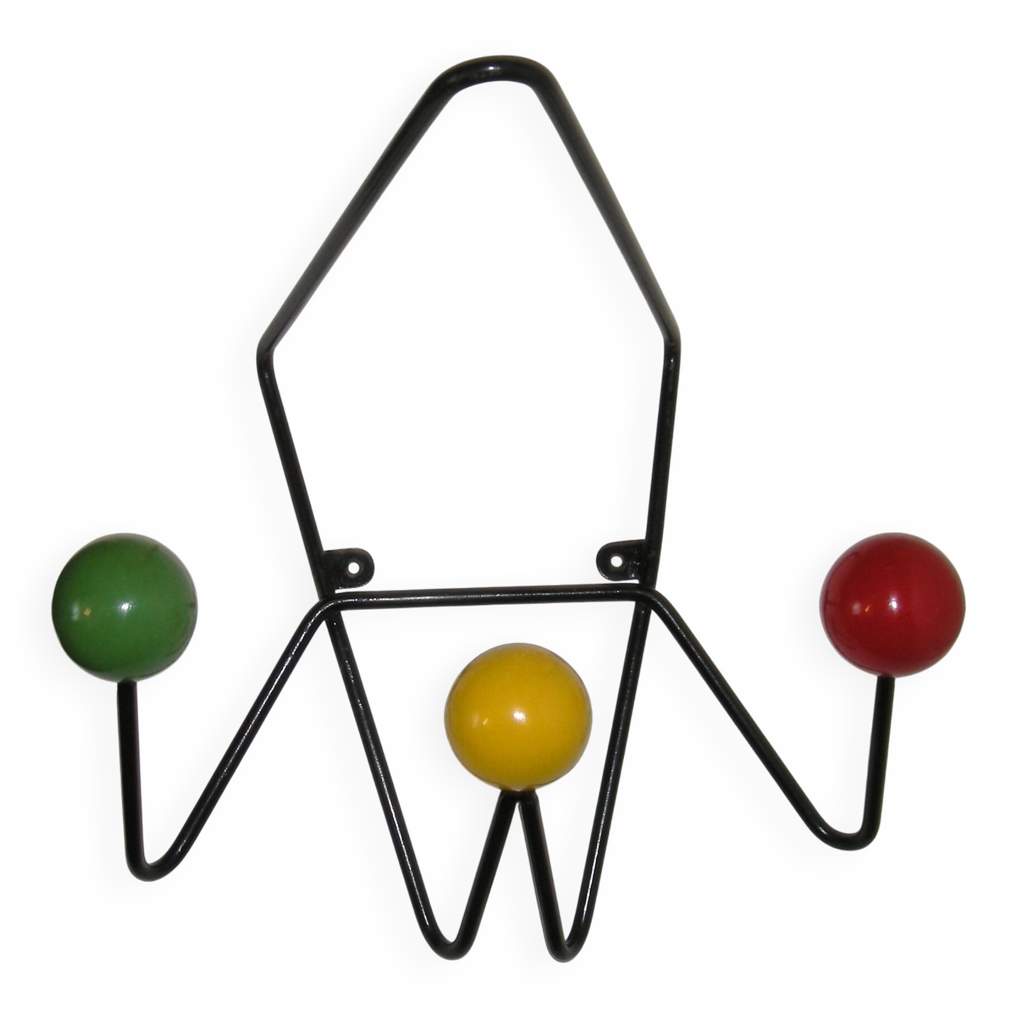 1950s Dupré-Hauser wall coat rack