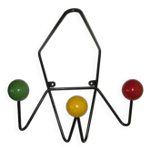 1950s Dupré-Hauser wall coat rack