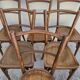 Serie de 6 chaises de bistrot signé Baumann bois courbée 1930s