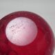 Ruby glass ashtray Bullicante Murano 1960s/70s