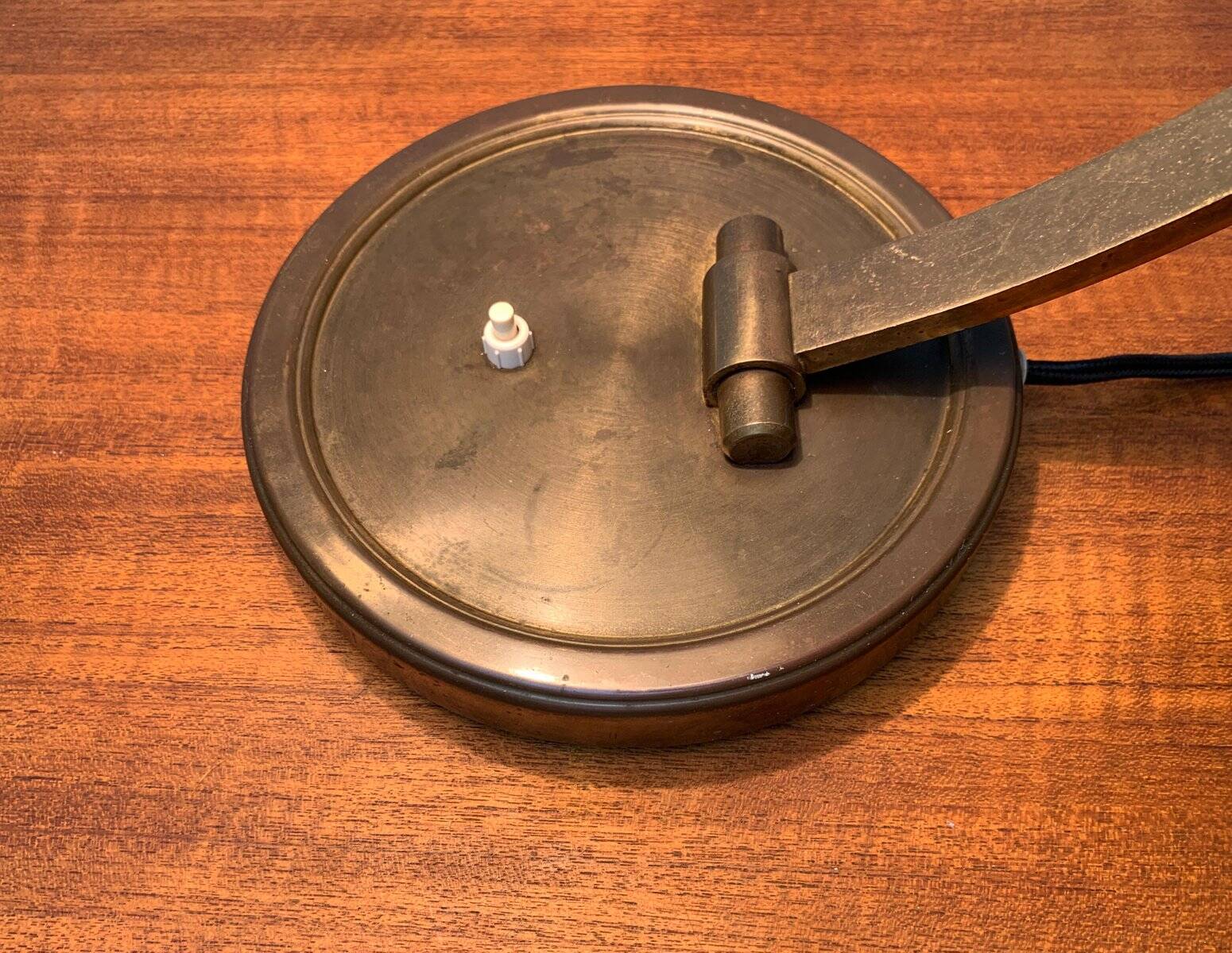 Mid-Century German Brass Table Lamp by Gecos Cosack