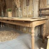 Very Large Antique Farmhouse Table – 3 Meters – Solid Oak