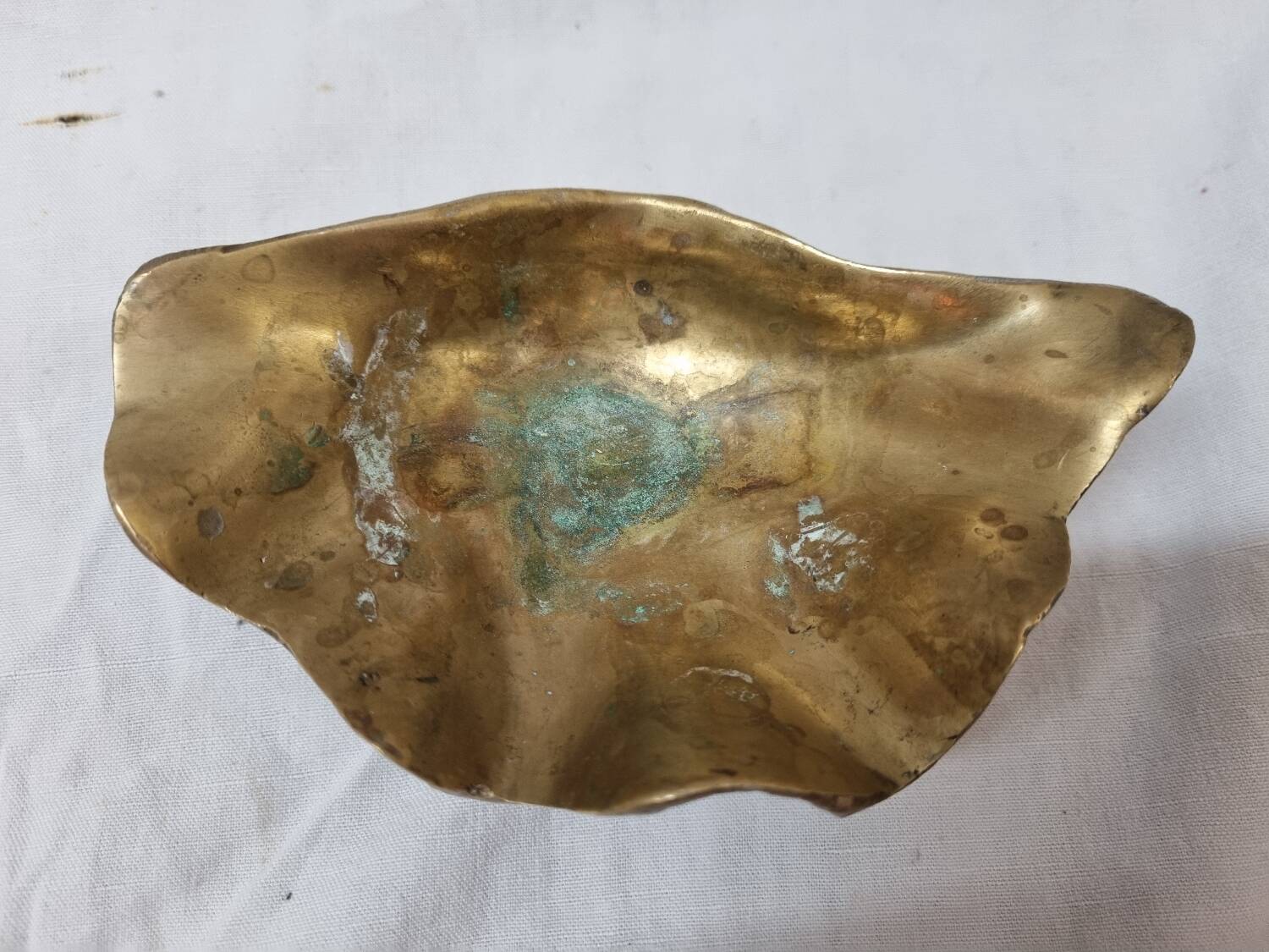 Bronze stoup ashtray, mid-20th century