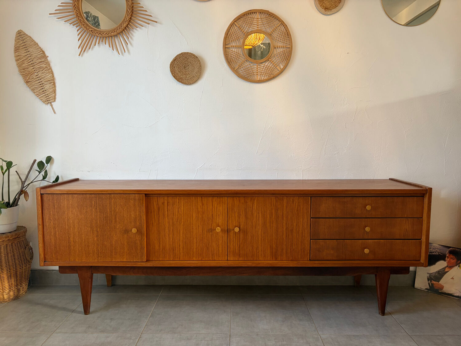 Scandinavian teak sideboard