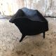 Old Vintage Black Cast Iron Fireplace