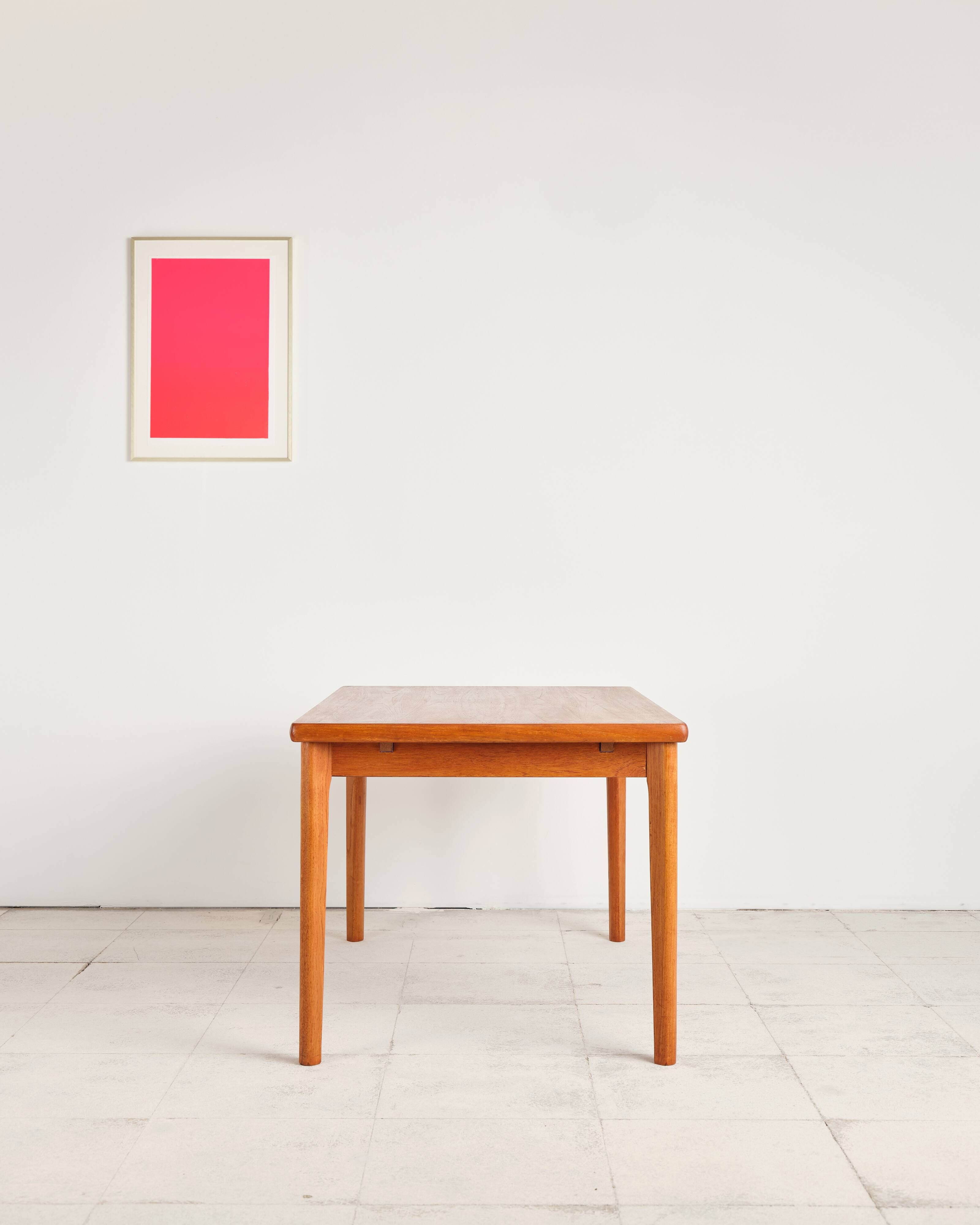 Extendable table by Henning Kjærnulf for Vejle Stole, 1960s.
