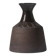 Vase en céramique brun ethnique du milieu du siècle, signé