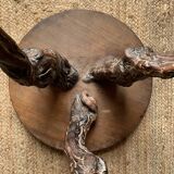 Round coffee table, vines