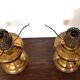 Pair of Aladdin Model 11 table lamps in satin brass, UK, 1922