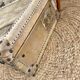 Old wood and leather suitcase