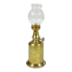 Pigeon L'Avenir style gasoline lamp in brass fully restored