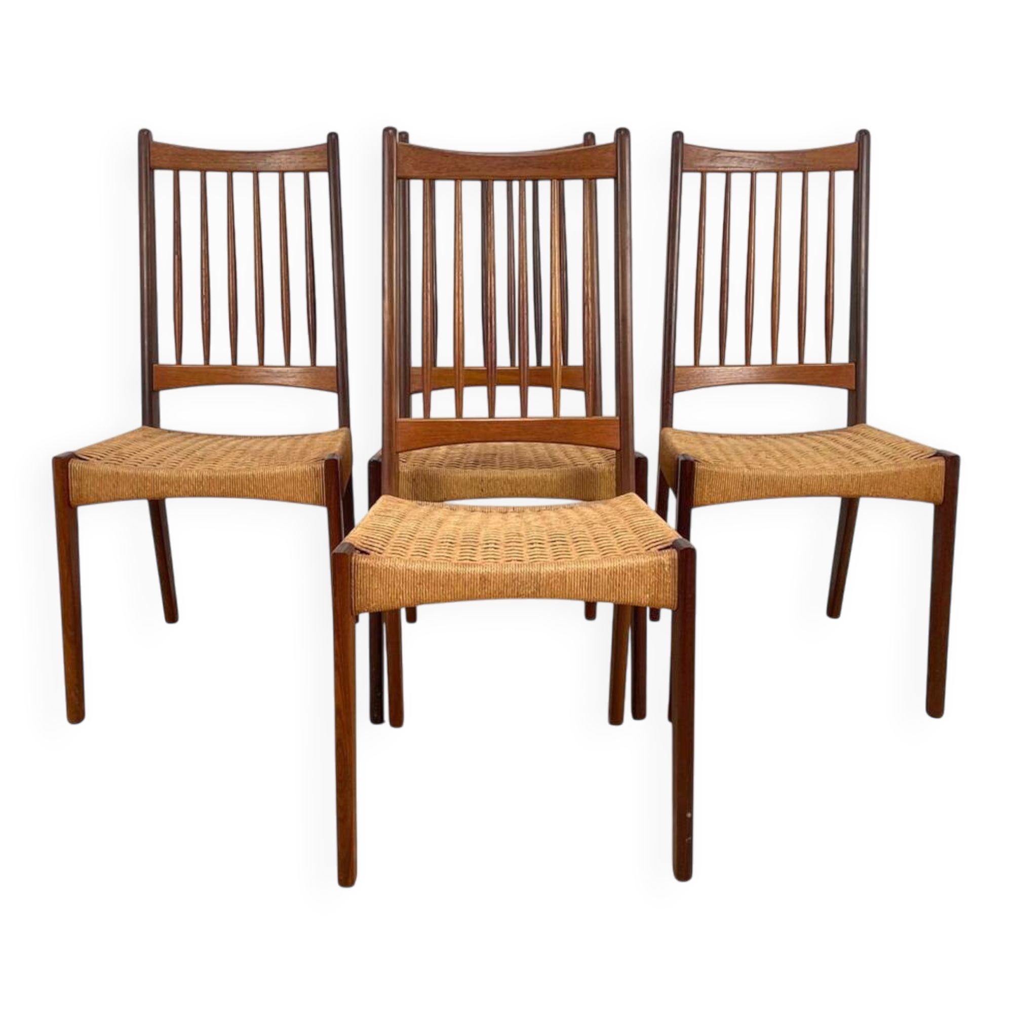 Arne Hovmand Olsen Teak Dining Chairs.