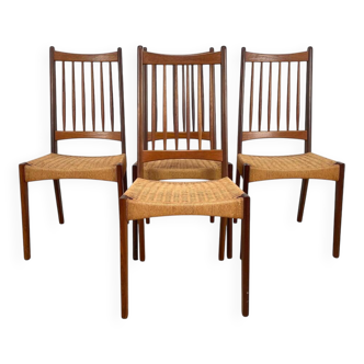 Arne Hovmand Olsen Teak Dining Chairs.