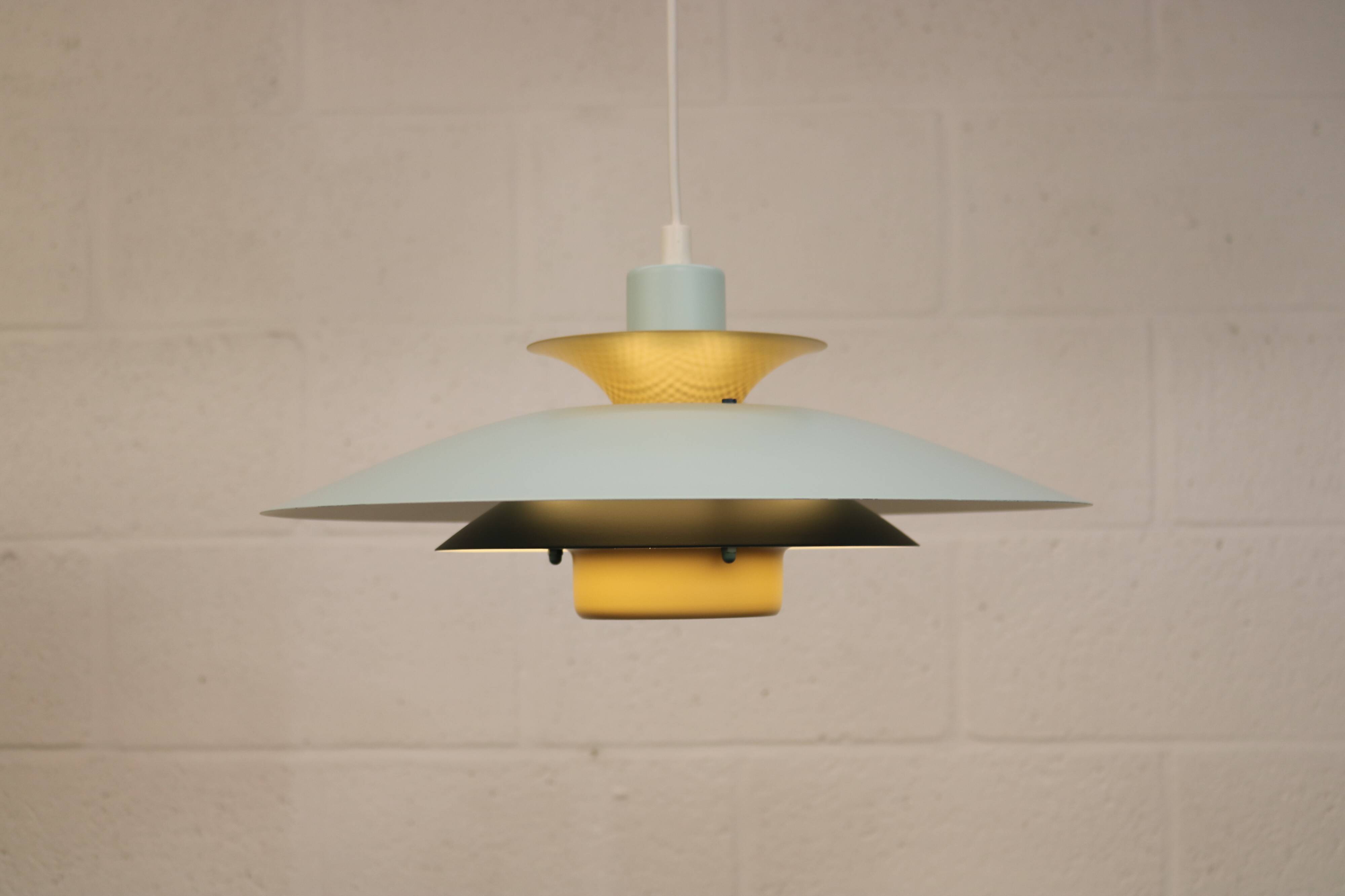 Vintage Jeka Metaltryk Volga Lamp: Fully restored - Danish Modern Design