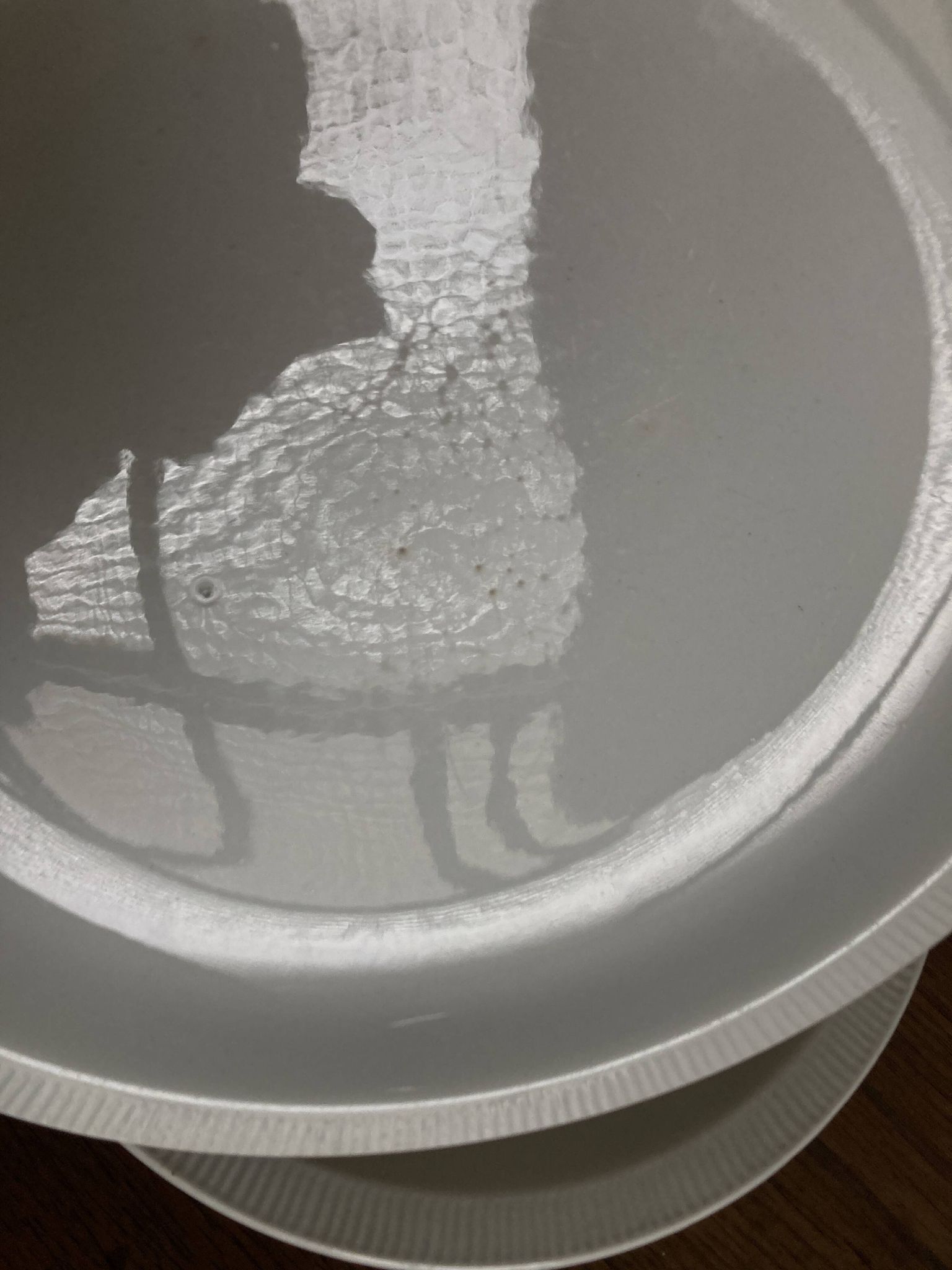 Set of 7 modernist flat plates Lunéville 1930 white earthenware
