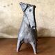 Black glazed ceramic sculpture signed Pouchain – Circa 1960