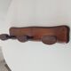 Vintage solid wood wall coat rack