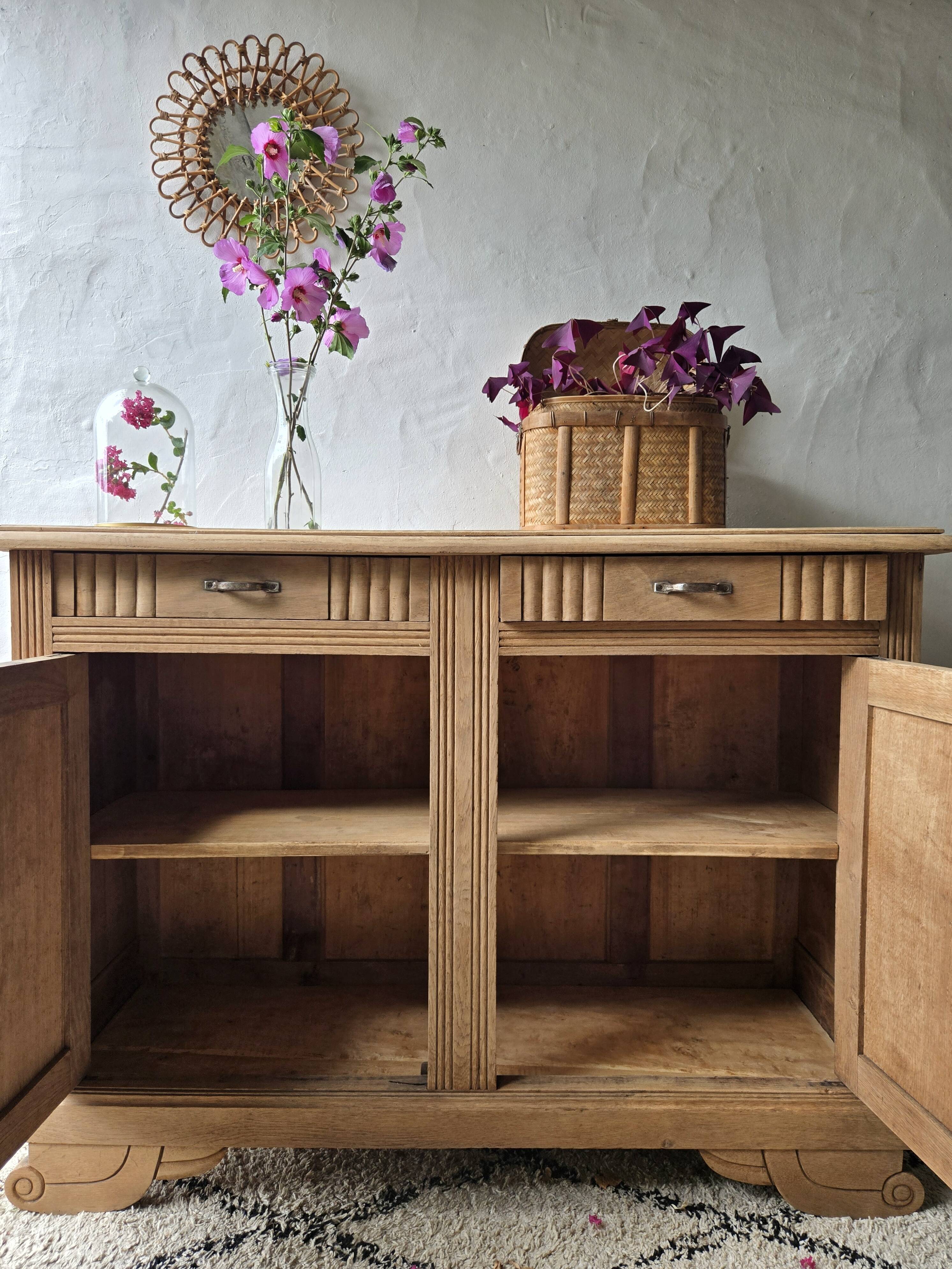 buffet art déco en chêne