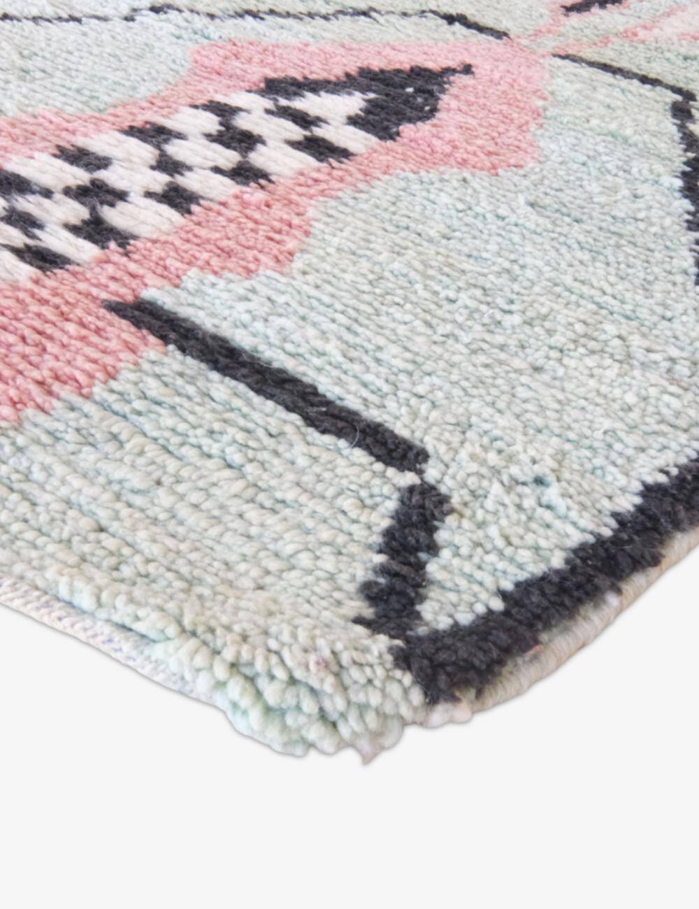 Mint Green Runner Rug - 295 x 82 cm