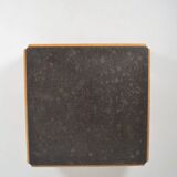 Brutalist coffee table with natural stone top, 1970s