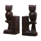 Vintage Owl Bookends Wood Spain, 1960s