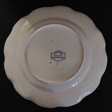 Sarreguemines earthenware plate with Marine decor late 19th century early 20th century