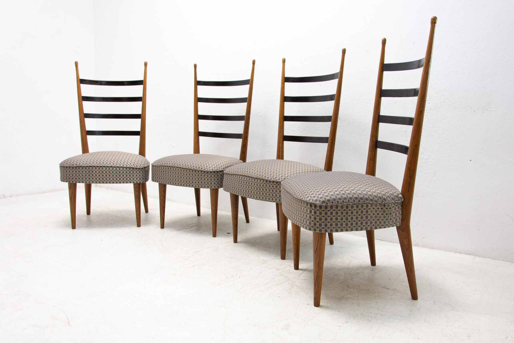 Chaises de salle à manger par Josef Pehr, Tchécoslovaquie, années 1940