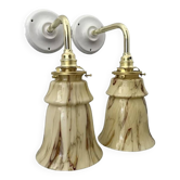 Pair of Art Deco wall lights