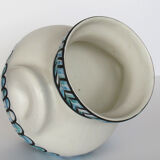 Earthenware "eared" vase by Roger Capron in Vallauris 50s