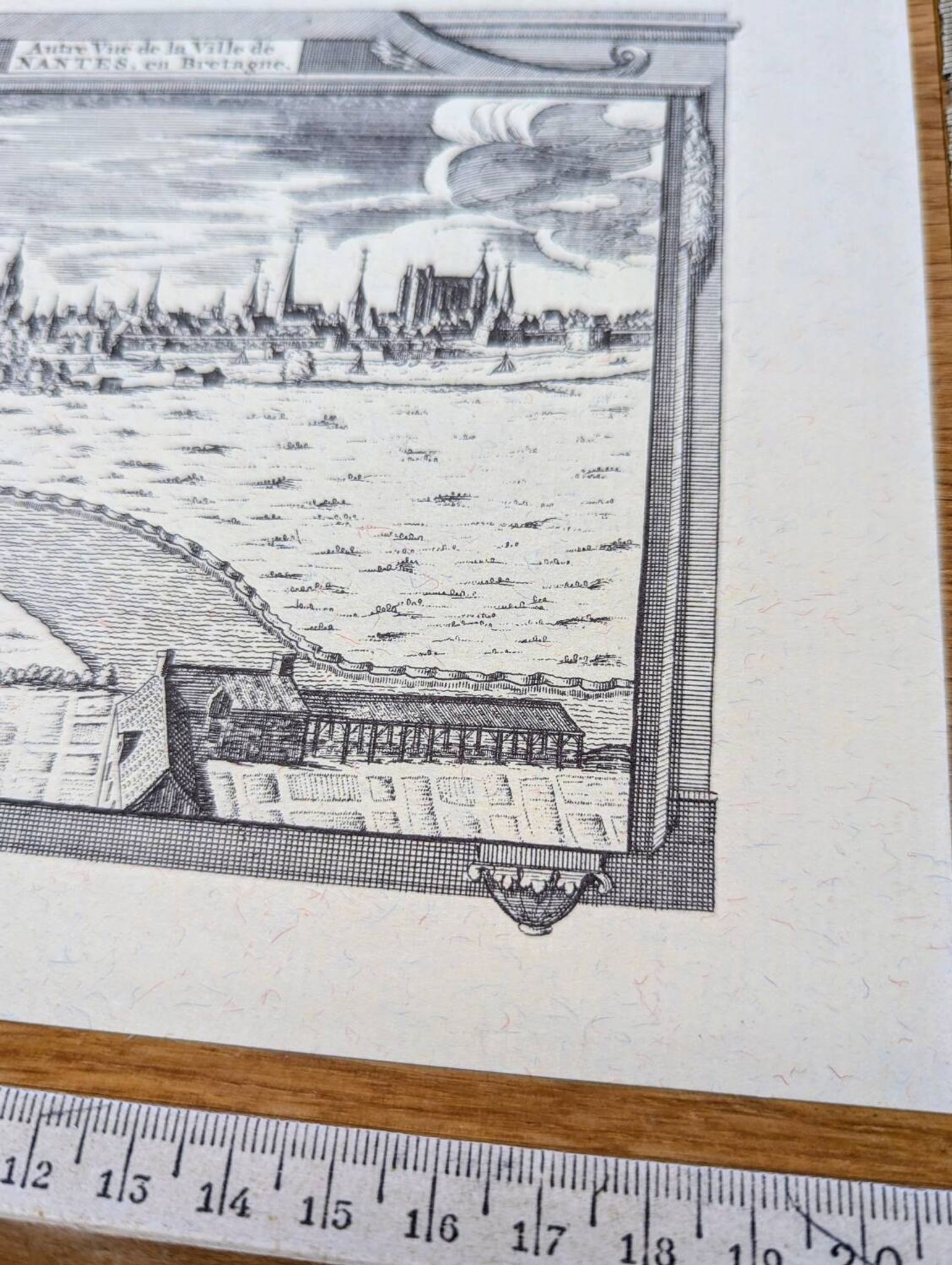 Printed in 1970, engraving from Nantes.