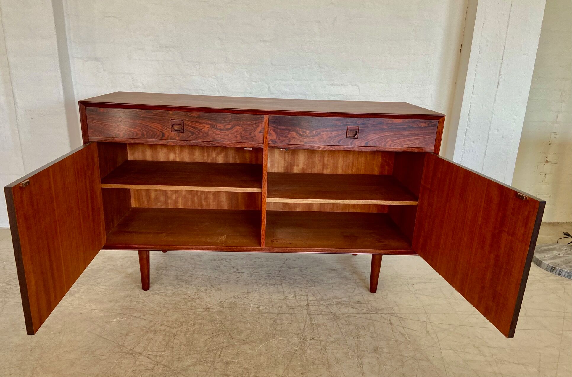 Buffet en palissandre danois vintage rétro des années 1960 par Brouers.
