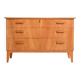 Commode scandinave en bois d'orme, années 1950