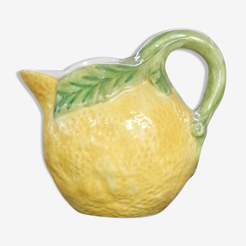 Carafe barbotine en forme de citron