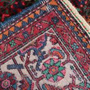 Handmade vintage Persian Malayer rug 129cm x 219cm 1960s