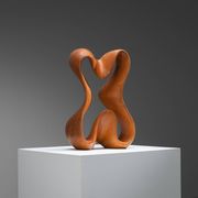 Abstract sculpture with organic flowing curves