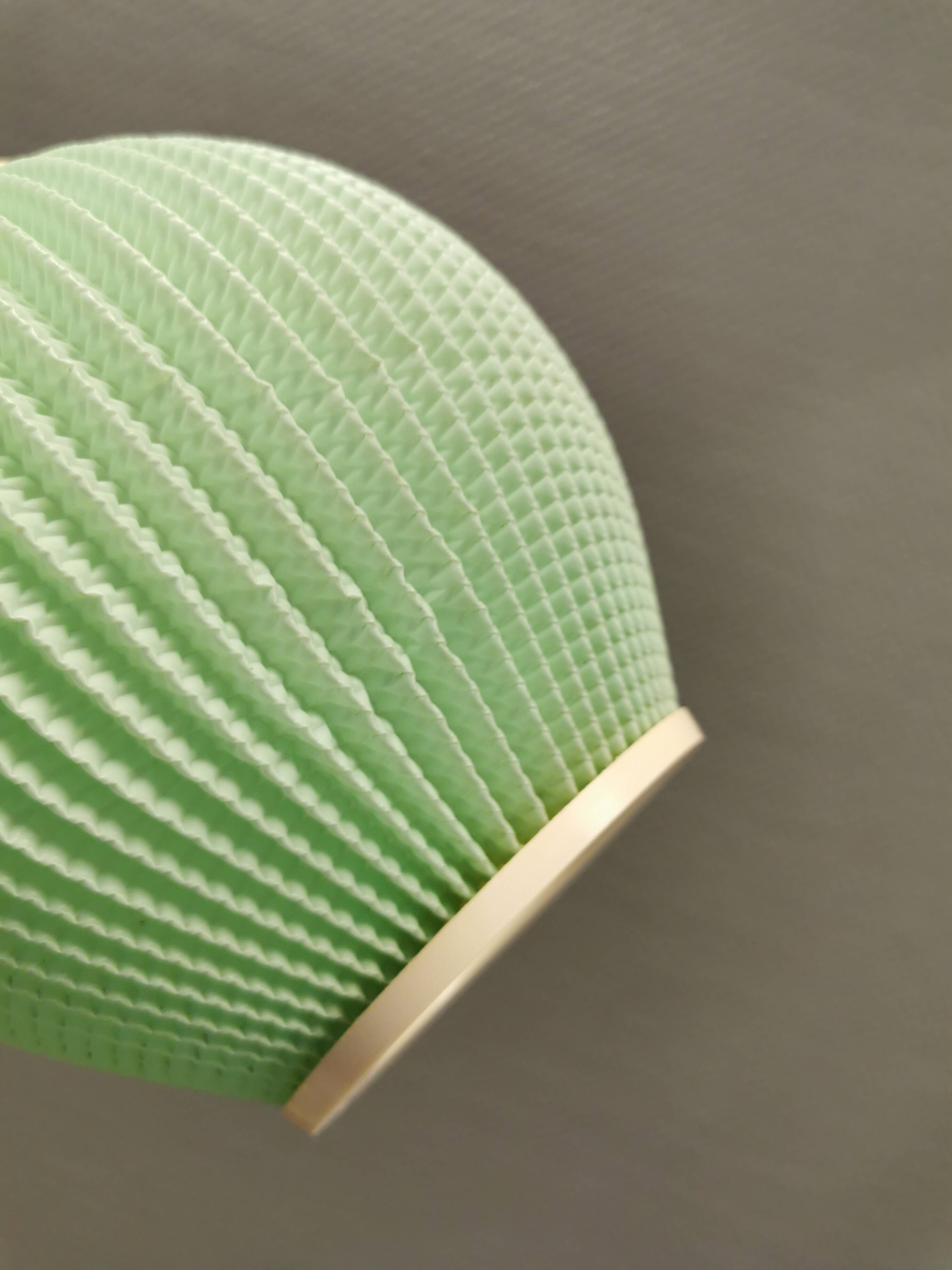 Danish pleated hanging lamp, Pearl Shade, produced by Hoyrup Light and designed by Lars E Schiøler