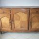 Wooden sideboard. Row