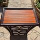Shelf on rattan legs
