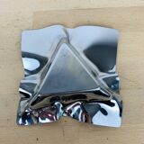 Chromed stainless steel designer ashtray