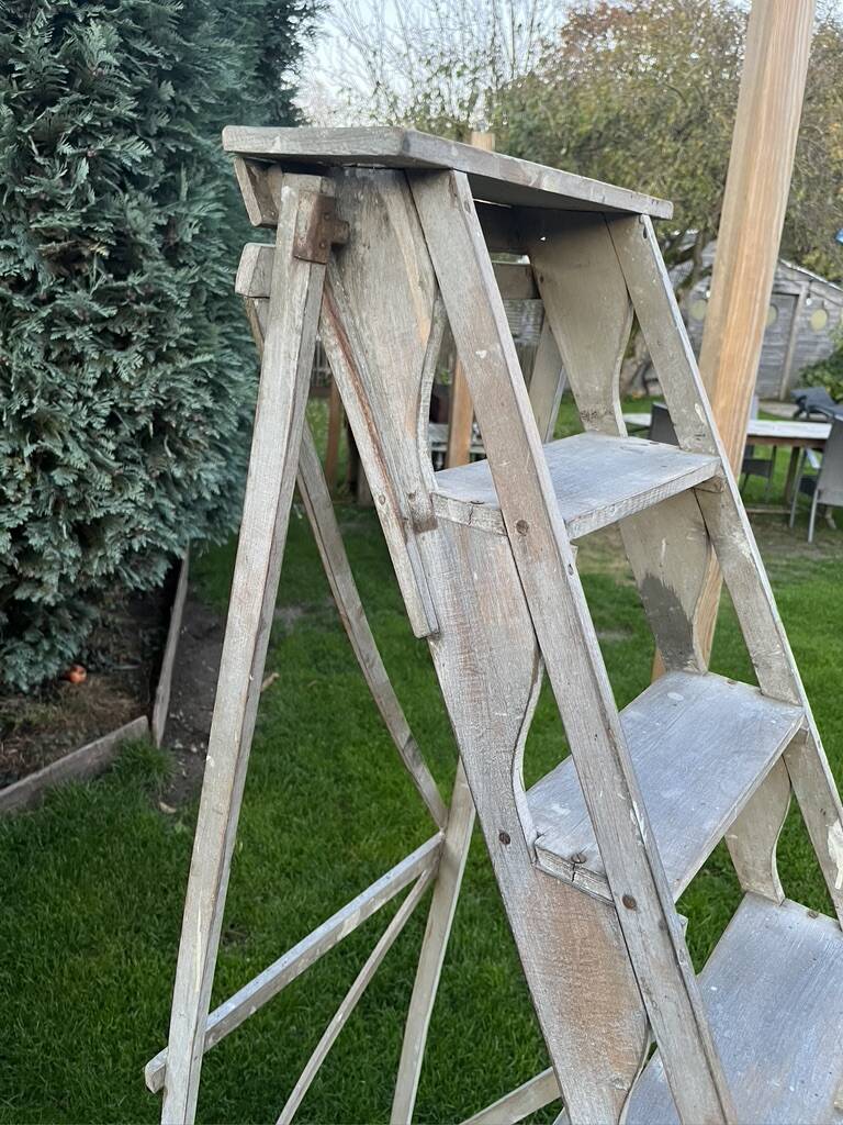 Wooden stepladder
