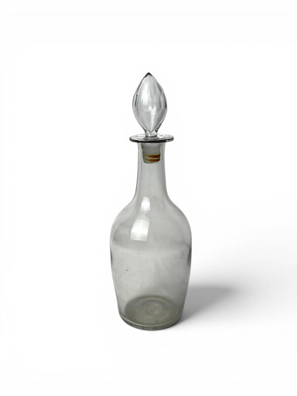 Arts de la table, grande bouteille carafe avec bouchon XIXème