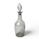 Tableware, large bottle carafe with stopper from the 19th century.