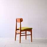 Danish teak wood chair reupholstered