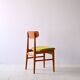 Chaise danoise en bois de teck retapissée