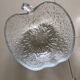 Saladier et 6 ramequins pomme en verre cisele Vintage