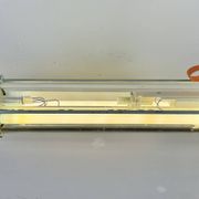 Industrial East German Fluorescent Tube Light From Leuchtenbau Wittenberg, 1980s