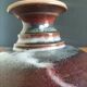 Signed ceramic fruit bowl on foot
