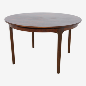 Rosewood Round Extendable Dining Table from McIntosh, 1960s